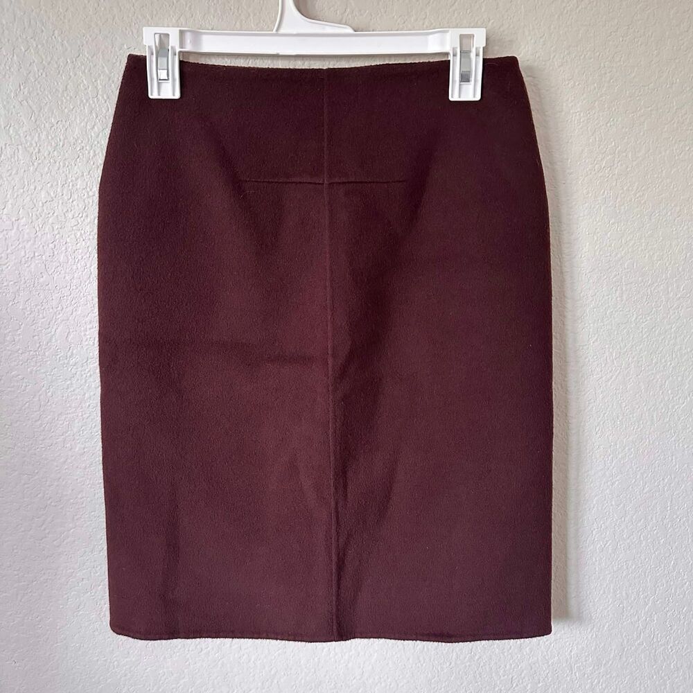 Vintage id|entity by Lord & Taylor 100% Wool Pencil Skirt Brown Size 4